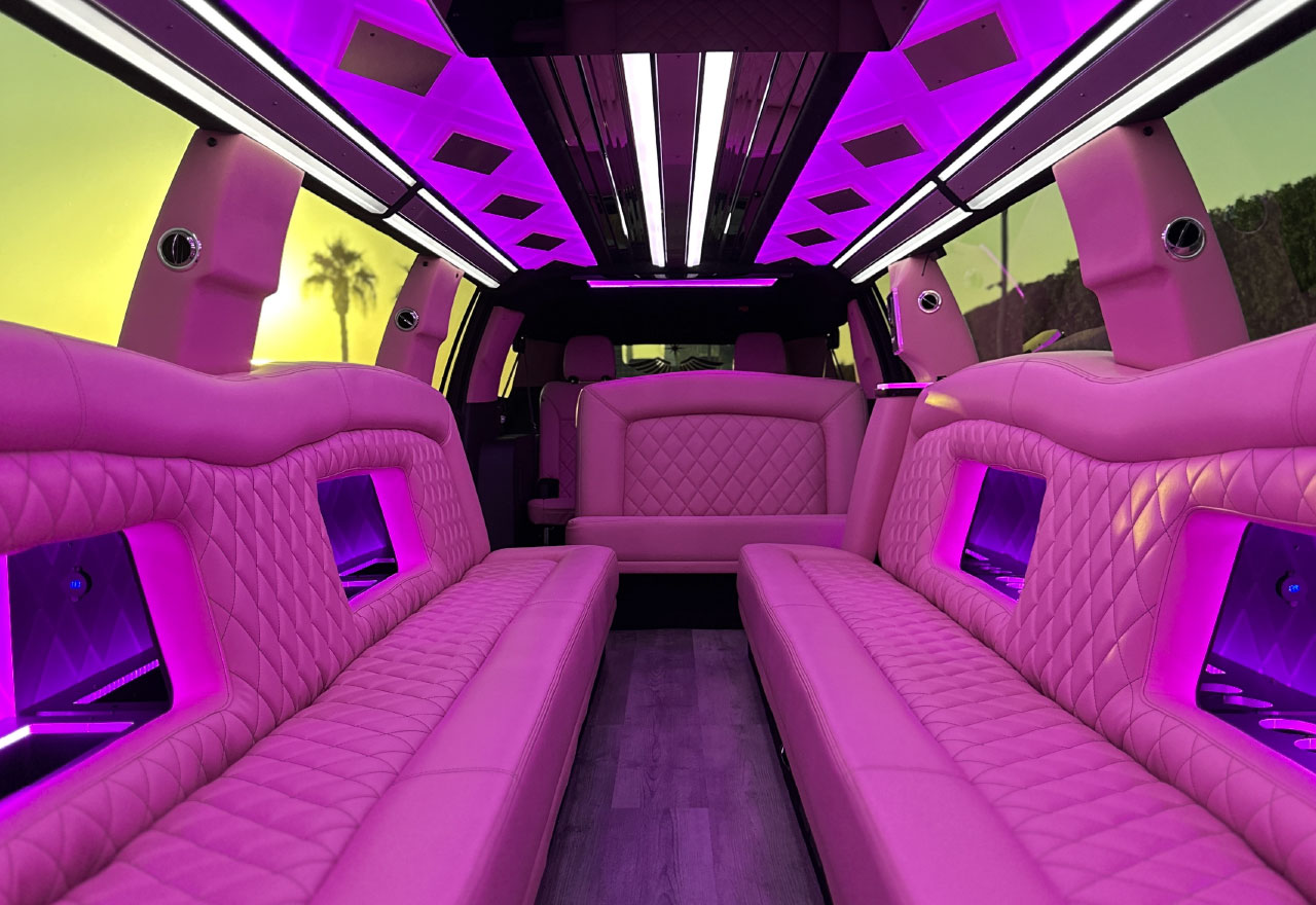 GMC Yukon Malala Edition Pink Limo [20 Seater] 2